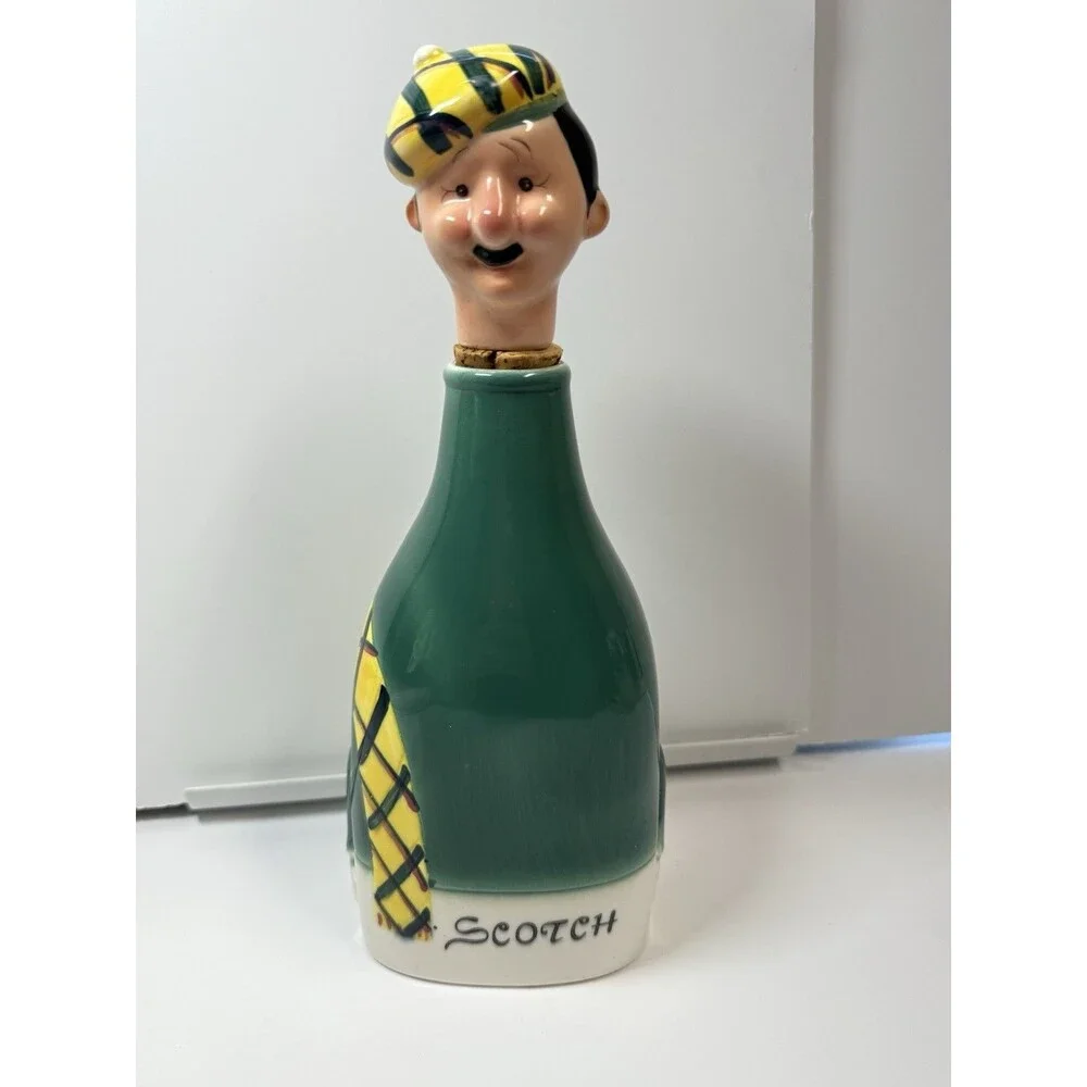 Vintage Ceramic Scotsman Scotch Musical Decanter